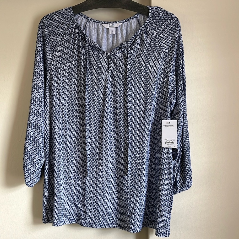 Croft & Barrow Ladies 3/4 Sleeve Top